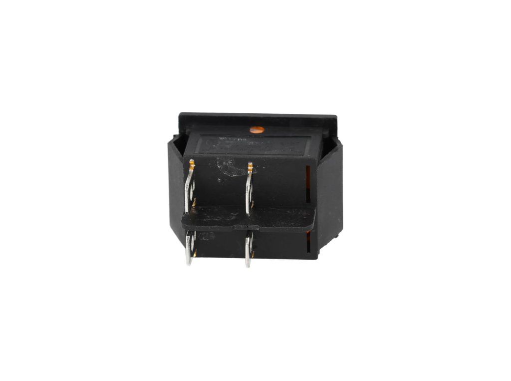 TP-321-YL — INTERRUPTOR ILUMINADO AMARILLO 2P1T, 16/20A, 110/220VCA, 30X22mm, 4 TERMINALES