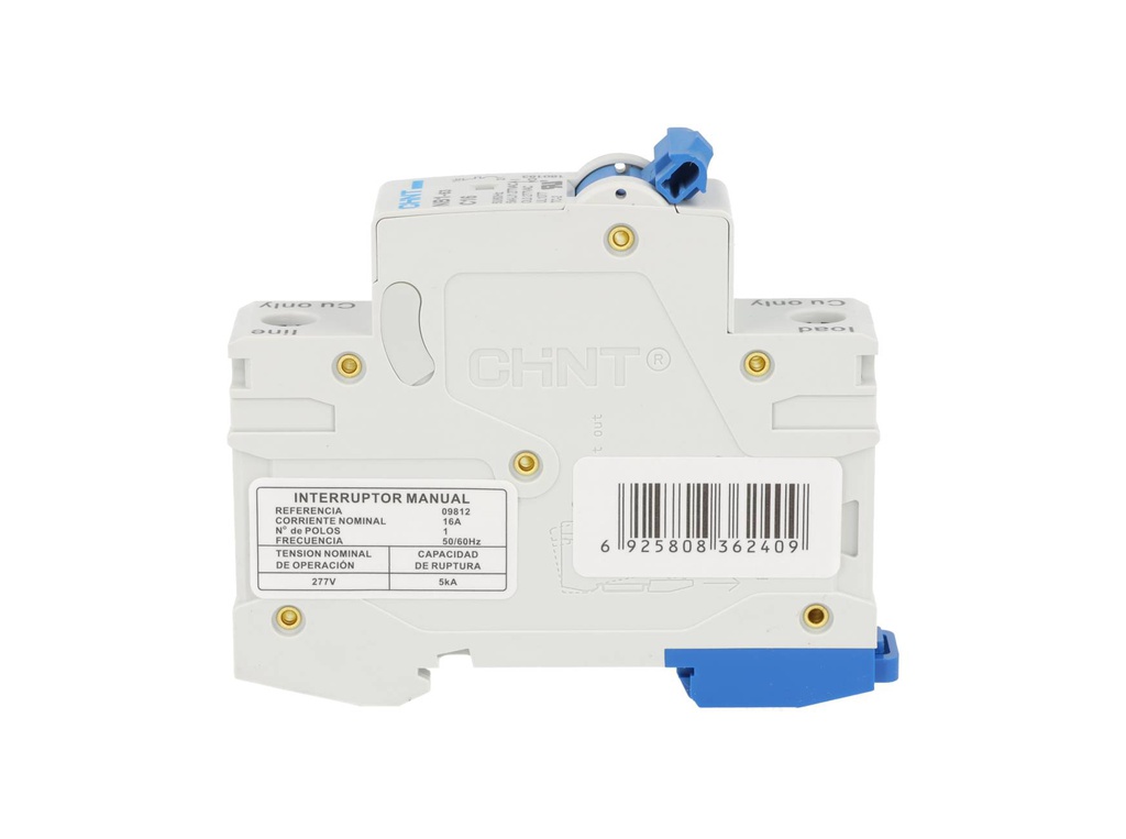 NB1-5KA1PC16 — BREAKER P/RIEL 1X16A 5KA/230V 277VCA