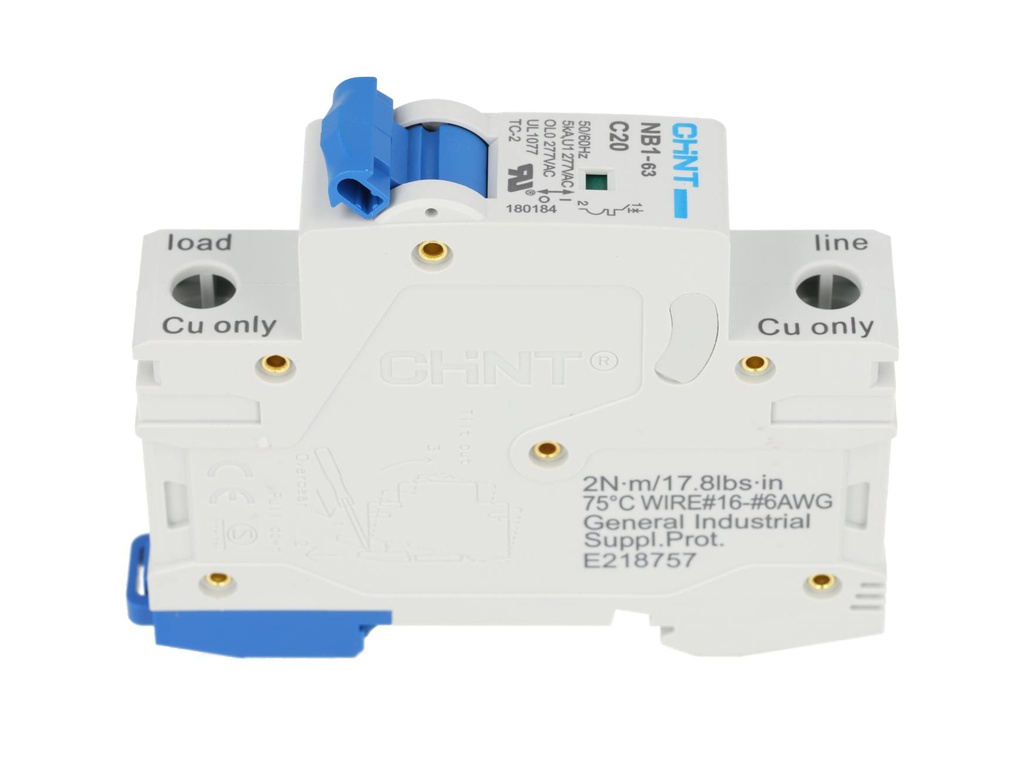 NB1-5KA1PC20 — BREAKER P/RIEL 1X20A 5KA/230V 277VCA