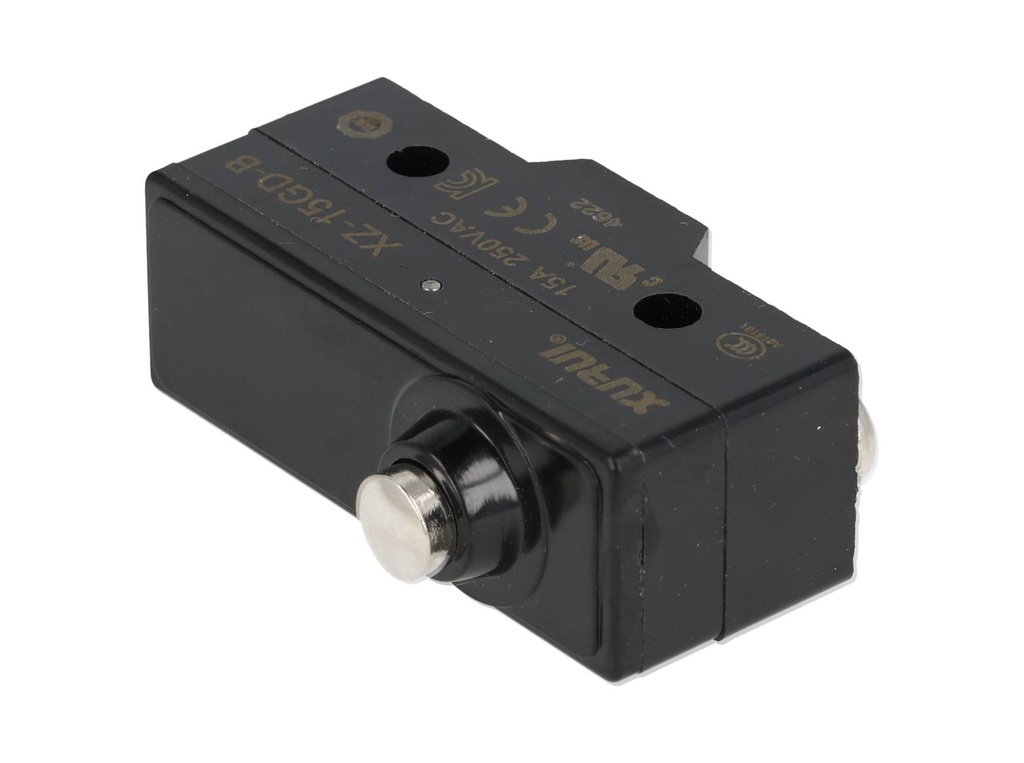 XZ-15GD-B — MICROSWITCH MINIATURA DE BOTON 1NA+1NC, 15A/125V