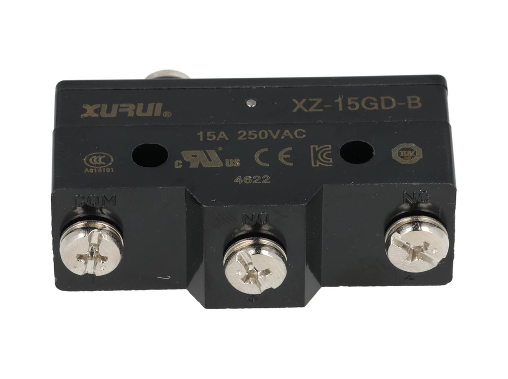 XZ-15GD-B — MICROSWITCH MINIATURA DE BOTON 1NA+1NC, 15A/125V