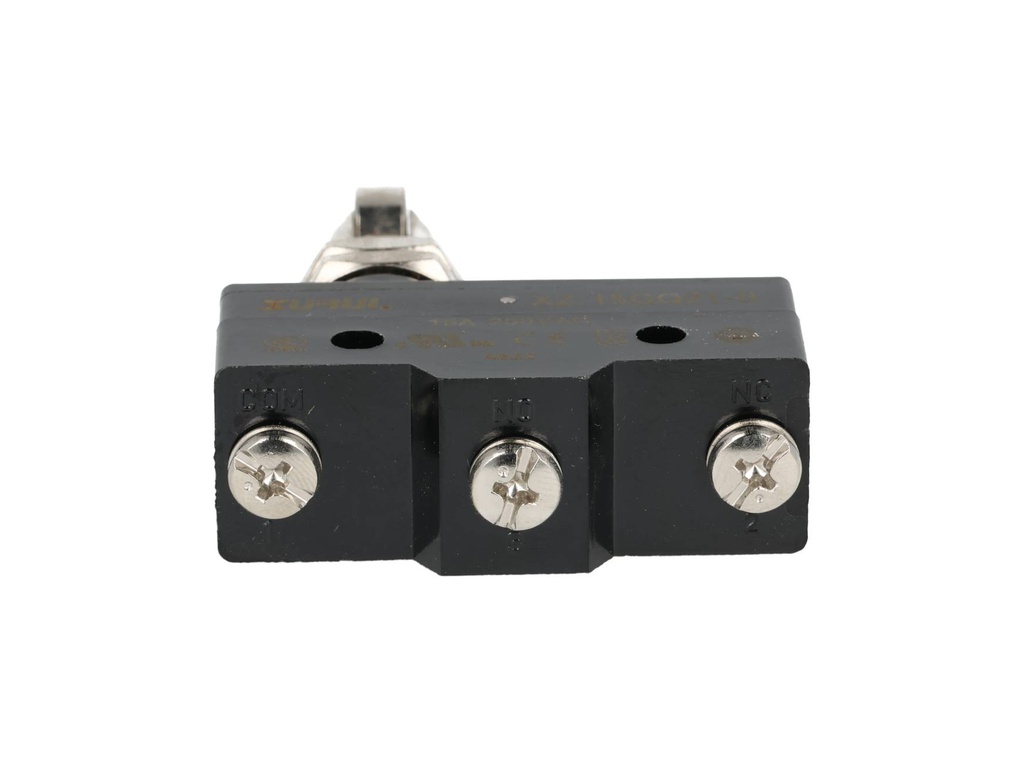 XZ-15GQ21-B — MICROSWITCH MINIATURA ROLDANA TRANSVERSA, L METALICA 1NA+1NC 15A/125V