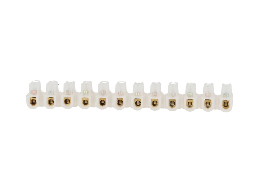 JS-6A — REGLETA DE CONEXION 12 POLOS 6AMP TIPO U