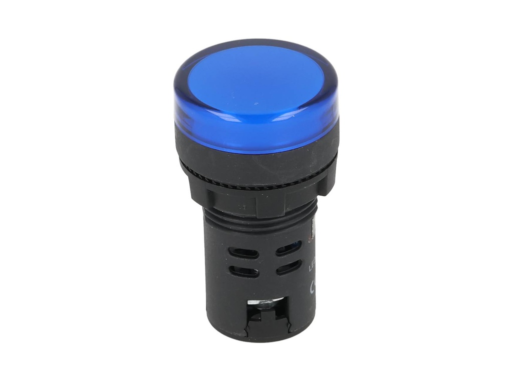 TP-LI22-B24 — LAMPARA PILOTO LED AZUL 22mm 24VCA/VCD PLASTICO *NO SON A PRUEBA DE EXPLOSION*