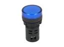 TP-LI22-B24 — LAMPARA PILOTO LED AZUL 22mm 24VCA/VCD PLASTICO *NO SON A PRUEBA DE EXPLOSION*