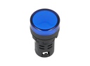 TP-LI22-B24 — LAMPARA PILOTO LED AZUL 22mm 24VCA/VCD PLASTICO *NO SON A PRUEBA DE EXPLOSION*