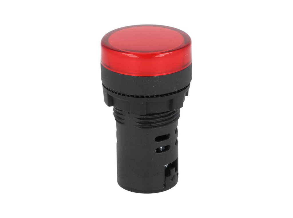 TP-LI22-R — LAMPARA PILOTO LED ROJO 22mm 220VCA PLASTICO *NO SON A PRUEBA DE EXPLOSION*