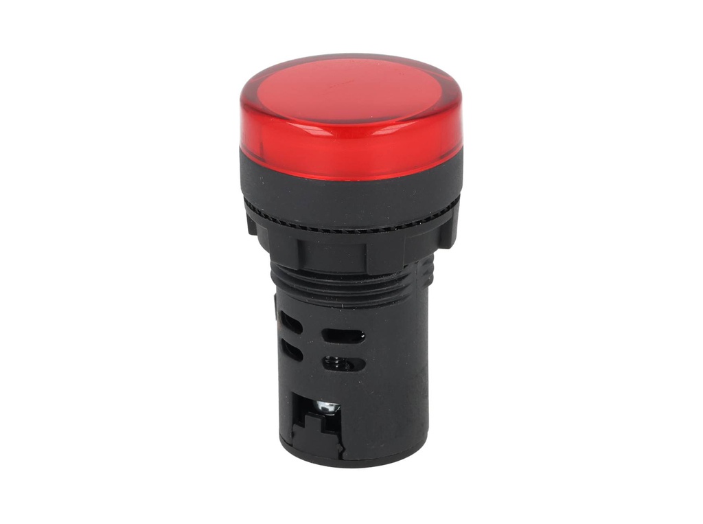 TP-LI22-R — LAMPARA PILOTO LED ROJO 22mm 220VCA PLASTICO *NO SON A PRUEBA DE EXPLOSION*