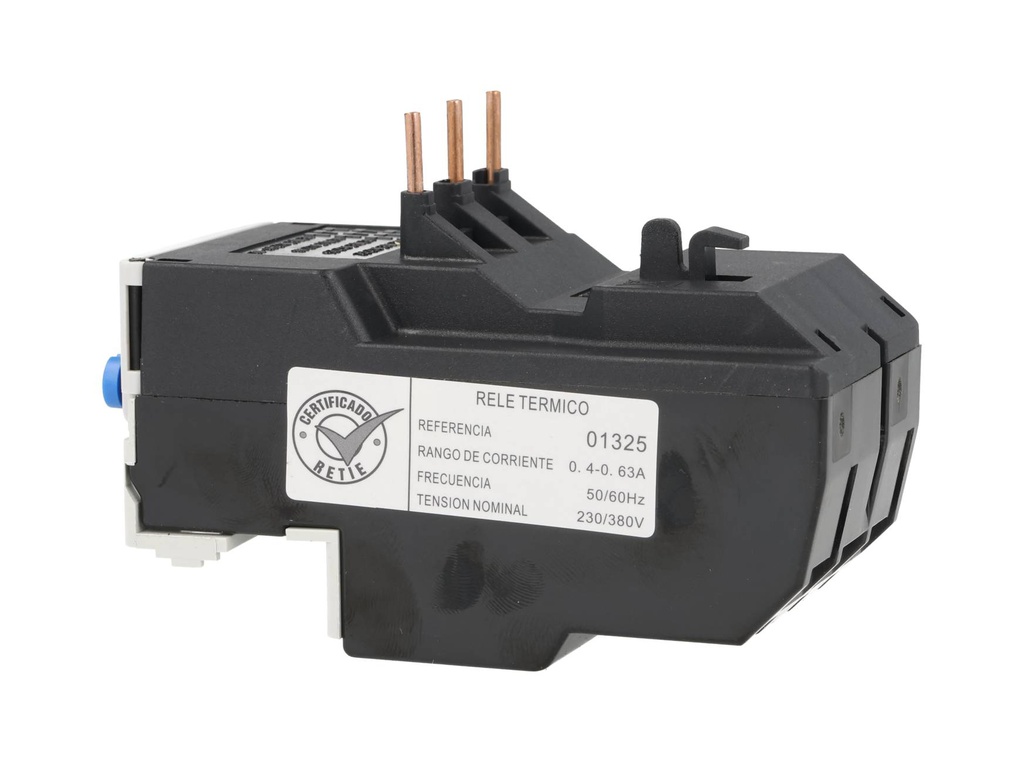 NR2-25-0.63A — RELE TERMICO DE SOBRECARGA 0.4-0.63AMP PARA CONTACTOR SERIE NC1 Y NC2