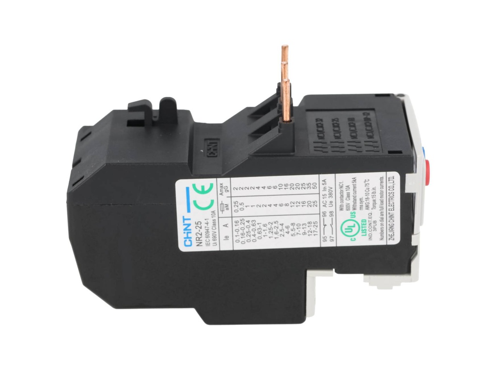 NR2-25-25A — RELE TERMICO DE SOBRECARGA 17-25AMPPARA CONTACTOR SERIE NC1 Y NC2