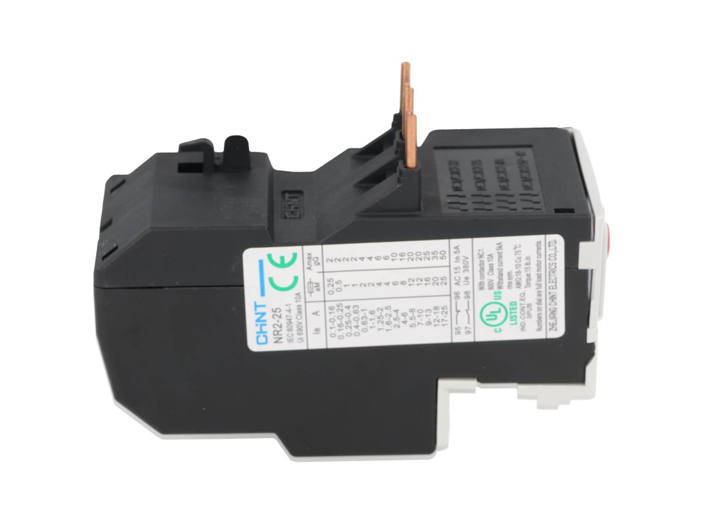 NR2-25-6A — RELE TERMICO DE SOBRECARGA 4-6AMPPARA CONTACTOR SERIE NC1 Y NC2