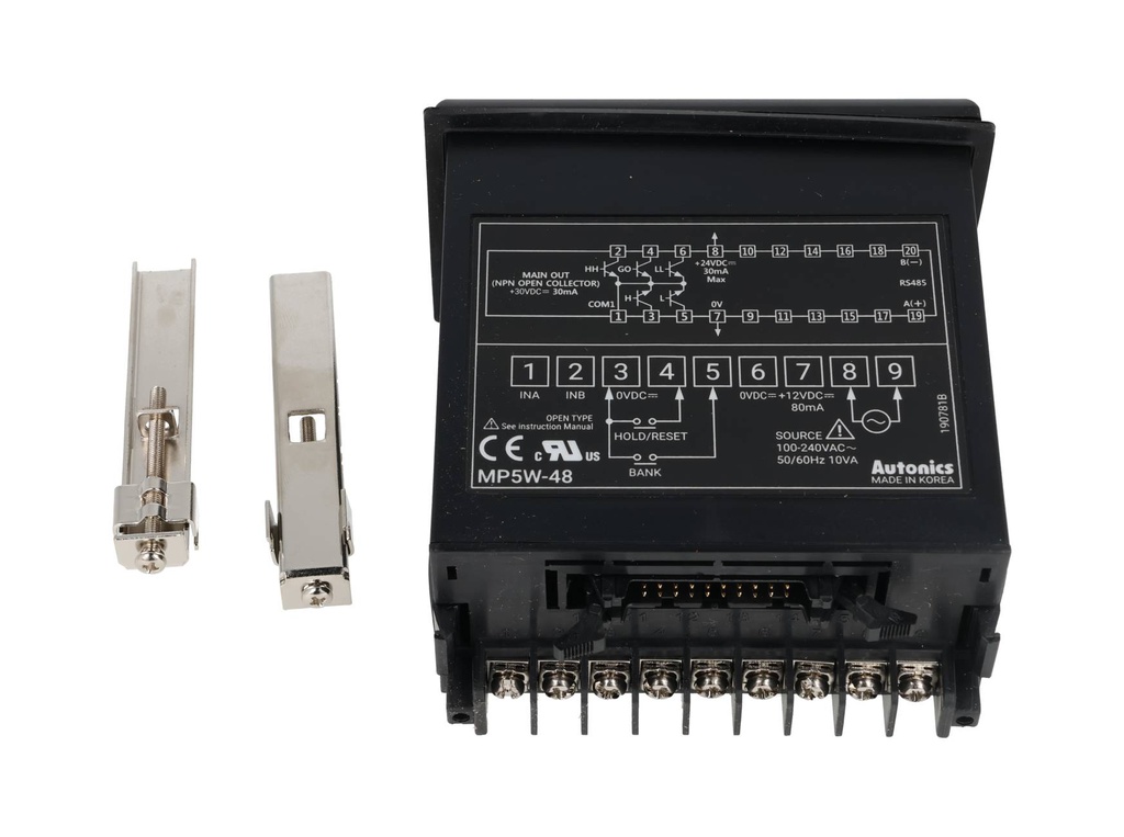 MP5W-48 — TACOMETRO 5DIG. NPN, 100-240VCA, 96X48X102mm.