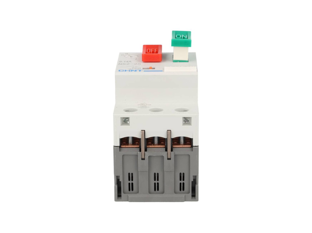 NS2-25-9-14A — GUARDAMOTOR PULSADOR DE 9-14A, 230/240, 400/415, 440, 500, 690V DE OPERACION, 100KA 230/240V DE RUPTURA GRADO III