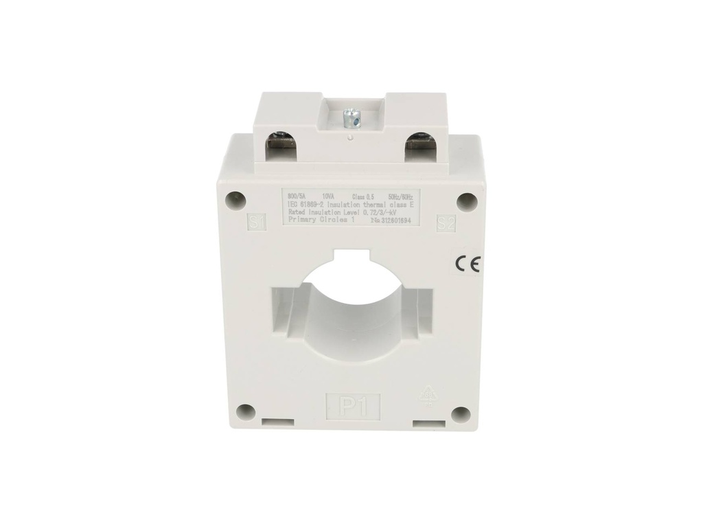 BH5-800-5A — TRANSFORMADOR DE CORRIENTE (DONA) 800/5A, 660V, DIAMETRO 37mm, VENTANA 16X51mm