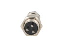 TP-GX16-3P — CONECTORES (PAR GX16 3 PIN MACHO/HEMBRAPARA PANEL Y EXTENCION 7A/125VCA 16mm