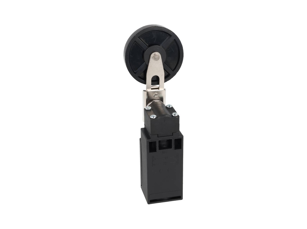 XZ-9110 — MICROSWITCH PALANCA METALICA AJUSTABLE Y, ROLDANA GRANDE DE GOMA 1NA+1NC 10A