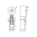 XZ-9110 — MICROSWITCH PALANCA METALICA AJUSTABLE Y, ROLDANA GRANDE DE GOMA 1NA+1NC 10A