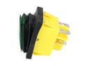 TP-T85-GL — SWITCH ILUMINADO VERDE 2P1T, LED 110VCA30A/250VCA, IP67, SELLADO, 30X22mm
