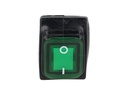 TP-T85-GL — SWITCH ILUMINADO VERDE 2P1T, LED 110VCA30A/250VCA, IP67, SELLADO, 30X22mm