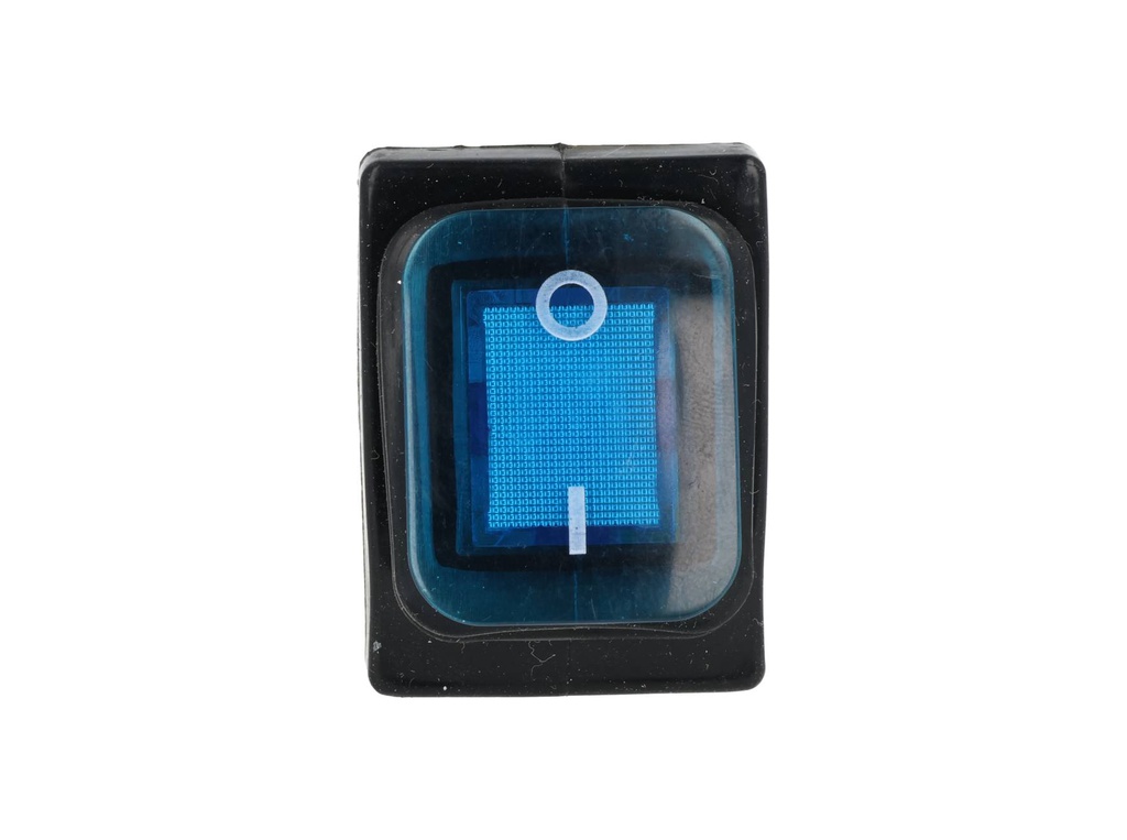 TP-T85-BL — SWITCH ILUMINADO AZUL 2P1T LED, 110VCA, 30A/250VCA, IP67, SELLADO, 30X22mm