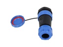 TP-SP28-SP19P — CONECTORES PANEL/RECTO (PAR) 19PIN, IMPERMEABLES IP68, 5A/250VCA, DIAMETRO DE BARRENO 28mm