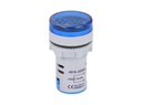 TP-FM22 — FRECUENCIAUENCIMETRO DIGITAL 110-380VCA 22mmILUMINADO, CARATULA RESTADO NDA, COLOR AZUL