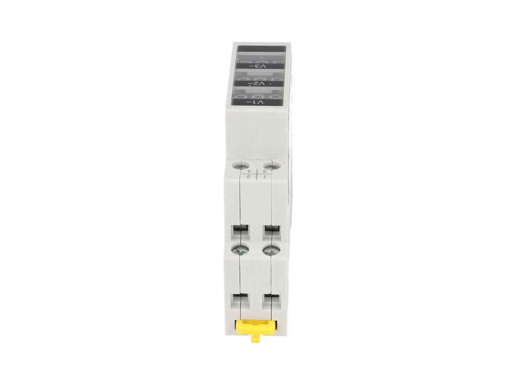 TP-D52-500/3V – VOLTIMETRO DIGITAL TRIFÁSICO 80-500VCA MONTAJE EN RIEL DIN, 18X81X66MM