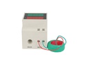 TP-D52-450/200 — MEDIDOR DIGITAL VOLT/AMP, 200-450V/200A MONTAJE EN RIEL DIN C/DONA INTERNA