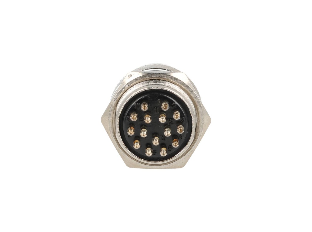 TP-GX20-15P — CONECTORES (PAR GX20 15 PIN MACHO/HEMBRA PARA PANEL Y EXTENSION 7A/125VCA, 20mm