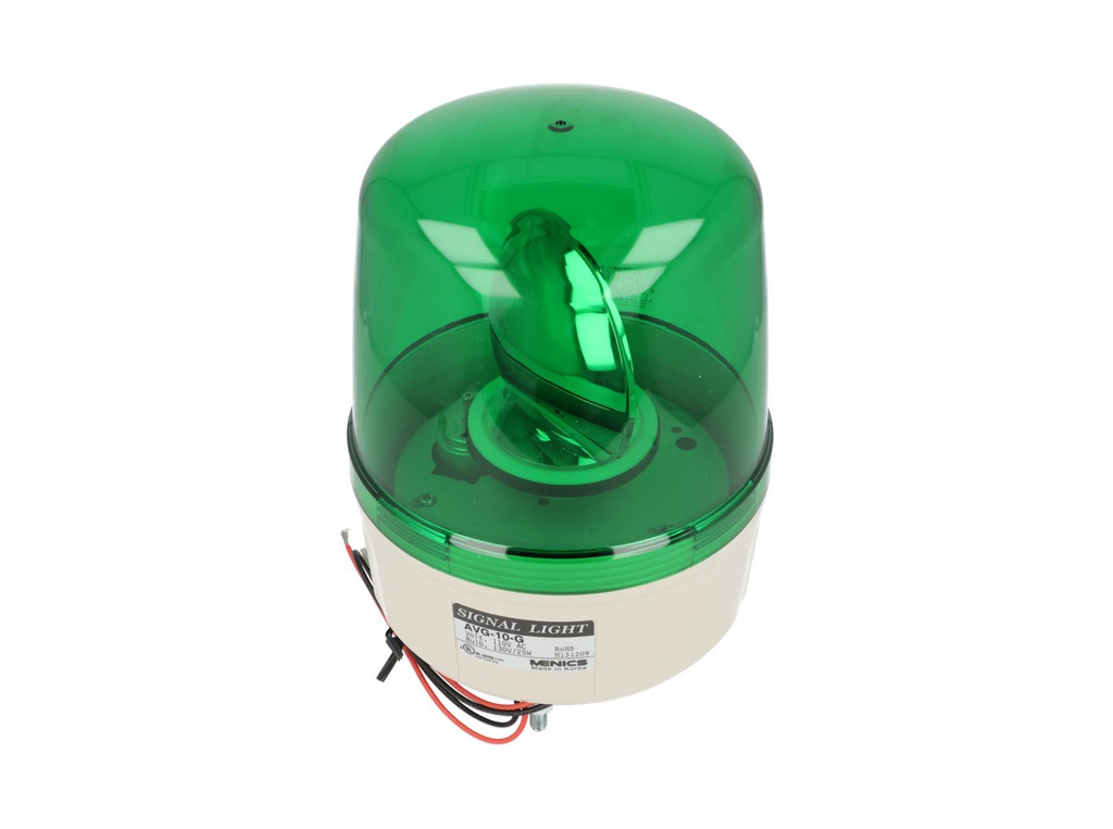 AVG-10-G — FAROLA INDIVIDUAL ROTATIVA 135MM VERDE