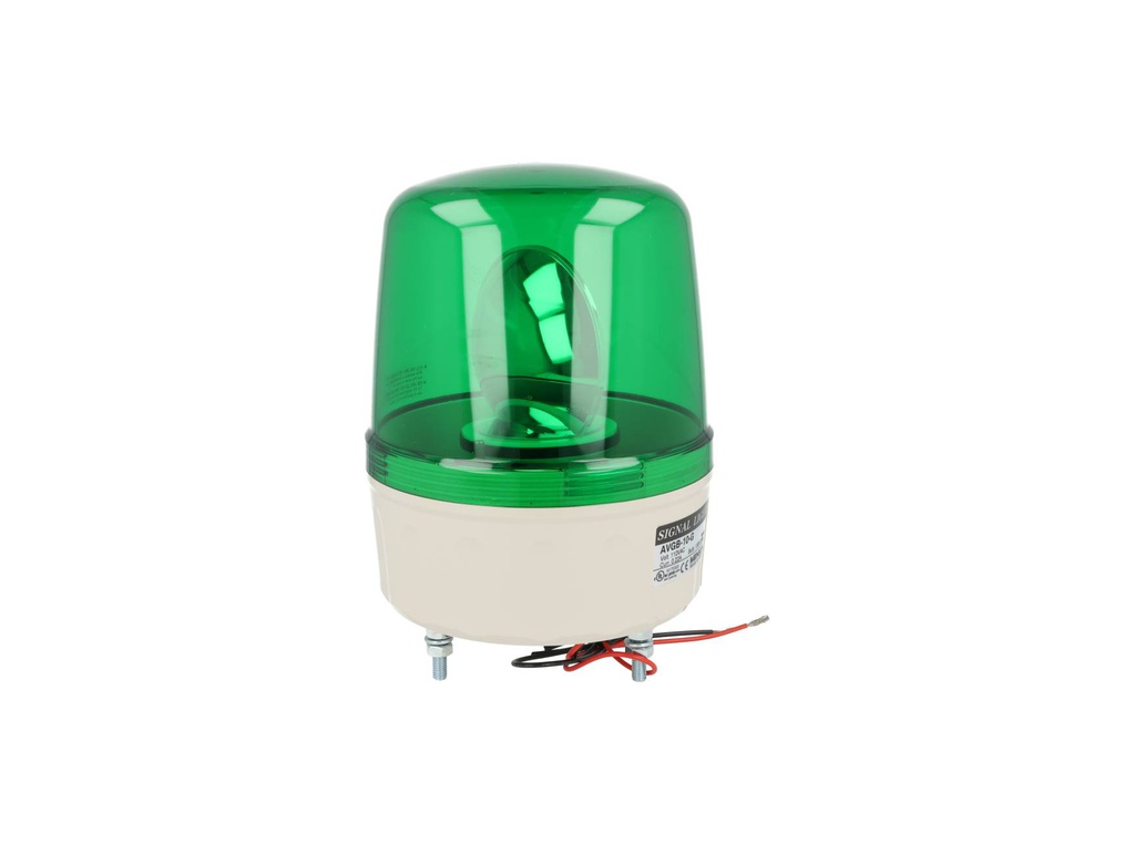 AVGB-10-G — FAROLA INDEPENDIENTE ROTATIVA 135mm CON ALARMA VERDE