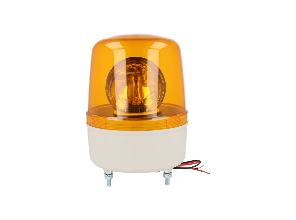 AVGB-10-Y — FAROLA INDEPENDIENTE ROTATIVA 135mm CON ALARMA AMARILLA 110VCA