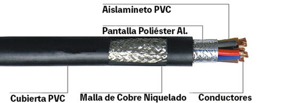 BLINDADO 6X22-PK30 — Cable Blindado 6x22 Awg Paquete 30 Metros Blindado