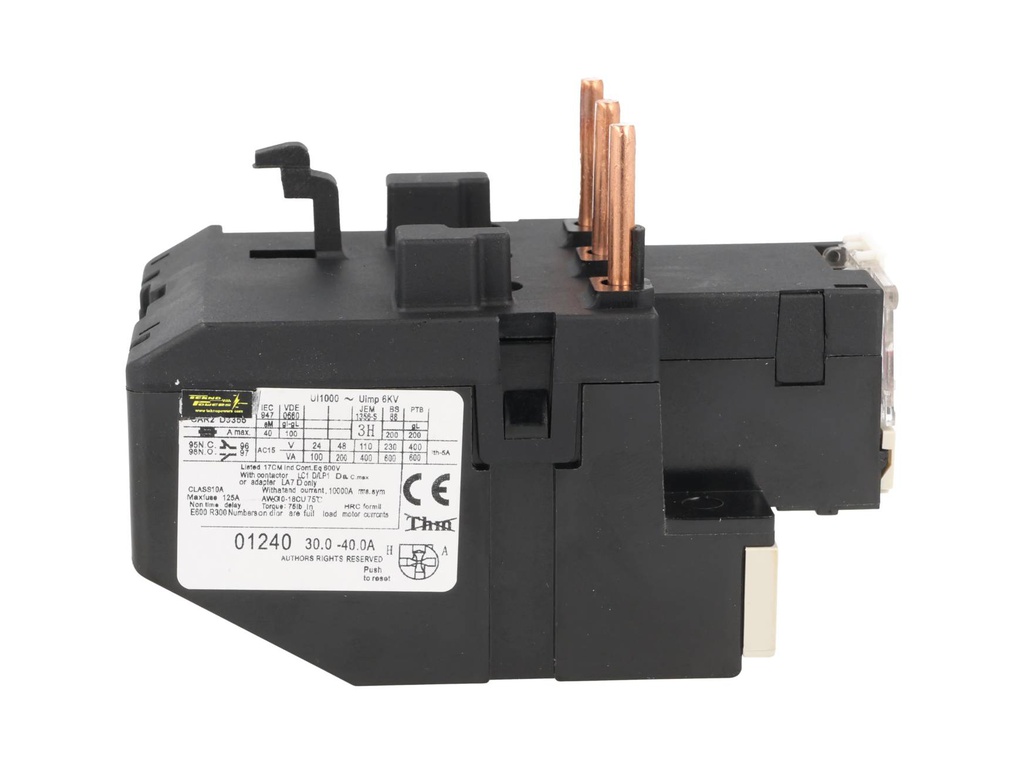 CAR2-D33-40A — RELE TERMICO PARA LC1, 30-40A. (TRABAJOLIVIANO) 