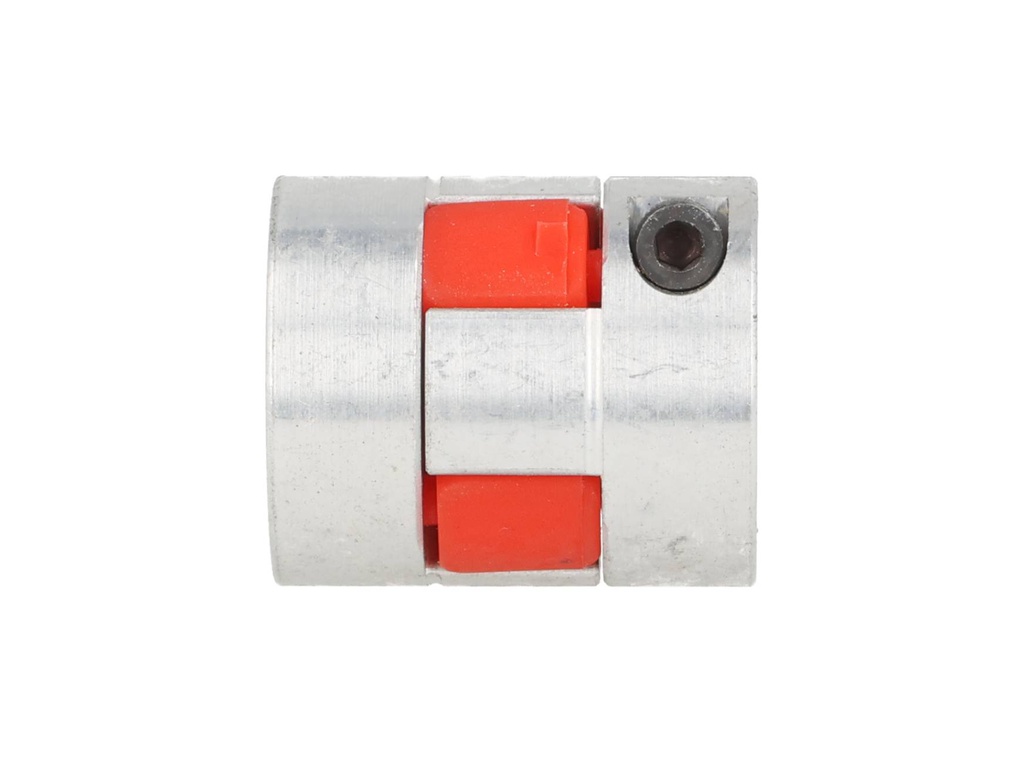 BF-6X6-D25L30 — COPLE FLEXIBLE ALUMINIO D1 6mm, D2 6mm, DEXT 25mm, LONGITUD 30mm, TIPO ESTRELA TORQUE 1.5Nm, VELOCIDAD MAXIMA 6.500RPM