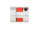 BF-6X6-D25L30 — COPLE FLEXIBLE ALUMINIO D1 6mm, D2 6mm, DEXT 25mm, LONGITUD 30mm, TIPO ESTRELA TORQUE 1.5Nm, VELOCIDAD MAXIMA 6.500RPM