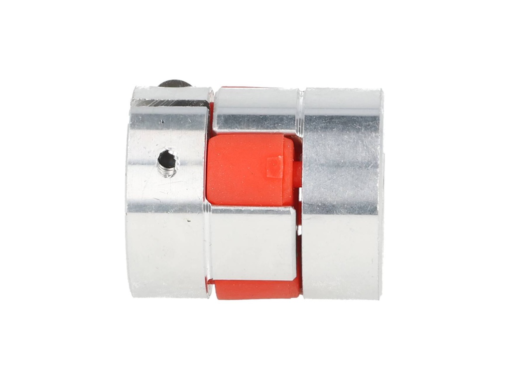 BF-4X6-D25L30 — COPLE FLEXIBLE ALUMINIO D1 4mm D2 6mmD EXT. 25mm, LONGITUD 30mm