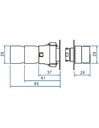 2ASL1LB-3-400 — SELECTOR ILUMINADO 3POS. FIJAS NO INCLUYE LED 6, 12, 24, 48, 110, 230VCA/DC #MCB91*** (***=V) 