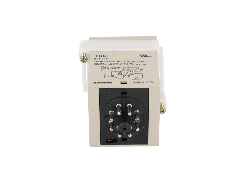 TOS-B4RJ1C — CONTROLADOR DE TEMPERATURA ANALOGICOICO J 0-100°C SALIDA A RELEVADOR 48X48X79mm