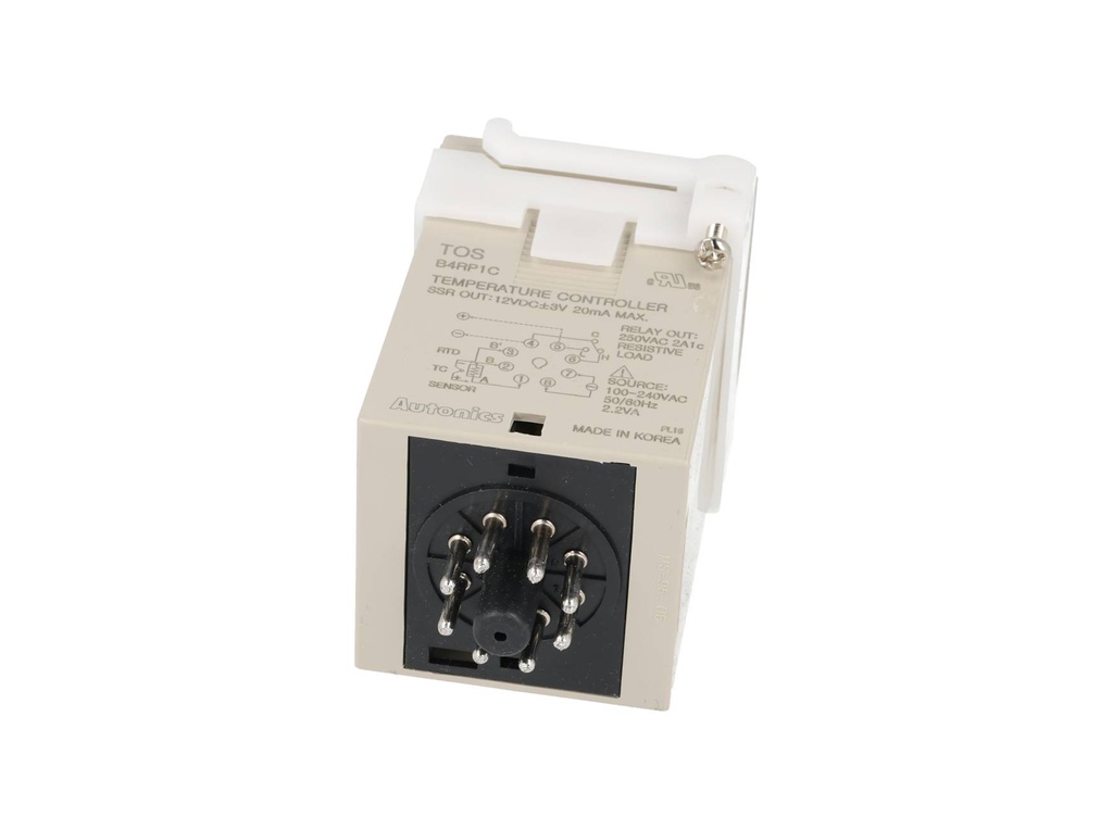 TOS-B4RP1C — CONTROLADOR DE TEMPERATURA ANALOGICOICO PT100 0-100° CSALIDA A RELEVADOR 48X48X79mm.