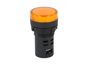 TP-LI22-Y24 — LAMPARA PILOTO LED AMARILLO 22mm 24VCDE VCA PLASTICO *NO SON A PRUEBA DE EXPLOSION*