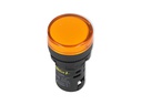 TP-LI22-Y24 — LAMPARA PILOTO LED AMARILLO 22mm 24VCDE VCA PLASTICO *NO SON A PRUEBA DE EXPLOSION*