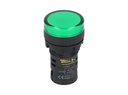 TP-LI22-G24 — LAMPARA PILOTO LED VERDE 22mm 24VCDE VCAPLASTICO *NO SON A PRUEBA DE EXPLOSION*