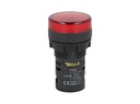 TP-LI22-R24 — LAMPARA PILOTO LED ROJO 22mm 24VCDE VCA PLASTICO *NO SON A PRUEBA DE EXPLOSION*