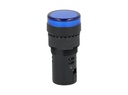 TP-LI16-B24 — LAMPARA PILOTO TIPO LED 24VDCON AC ø 16mmCOLOR AZUL *NO SON A PRUEBA DE EXPLOSION*
