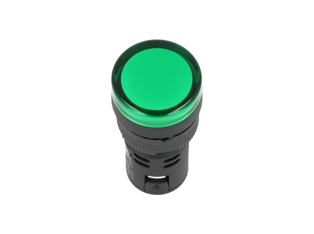 TP-LI16-G — LAMPARA PILOTO LED VERDE 16mm 220VCA*NO SON A PRUEBA DE EXPLOSION*