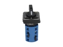 SA25-3-4 — SELECTOR 2 VELOCIDADES 3 POSICIONES (1, 0, 2) 25A48 X48mm, 240/440VCA