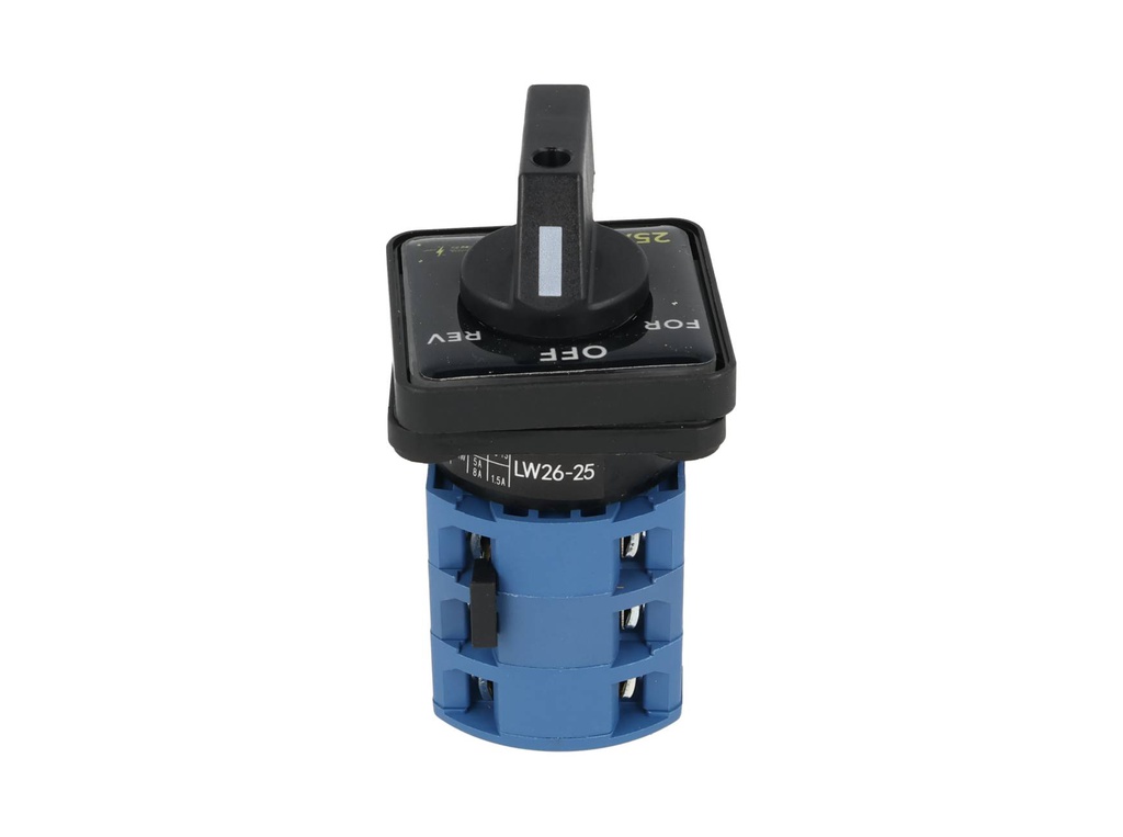 SA25-3-3 — INVERSOR DE GIRO 25A, 440V 3 POSICIONESFOR-OFF-REV, 48X48mm