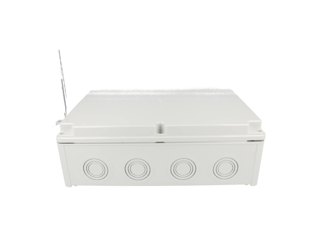 40203005 — CAJA CON KNOCKOUTS PRE-PERFORADOS PLASTICA ABS DE CONEXIONES 218X298X96.5MM. GRIS IP67