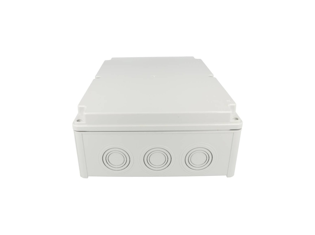 40203005 — CAJA CON KNOCKOUTS PRE-PERFORADOS PLASTICA ABS DE CONEXIONES 218X298X96.5MM. GRIS IP67